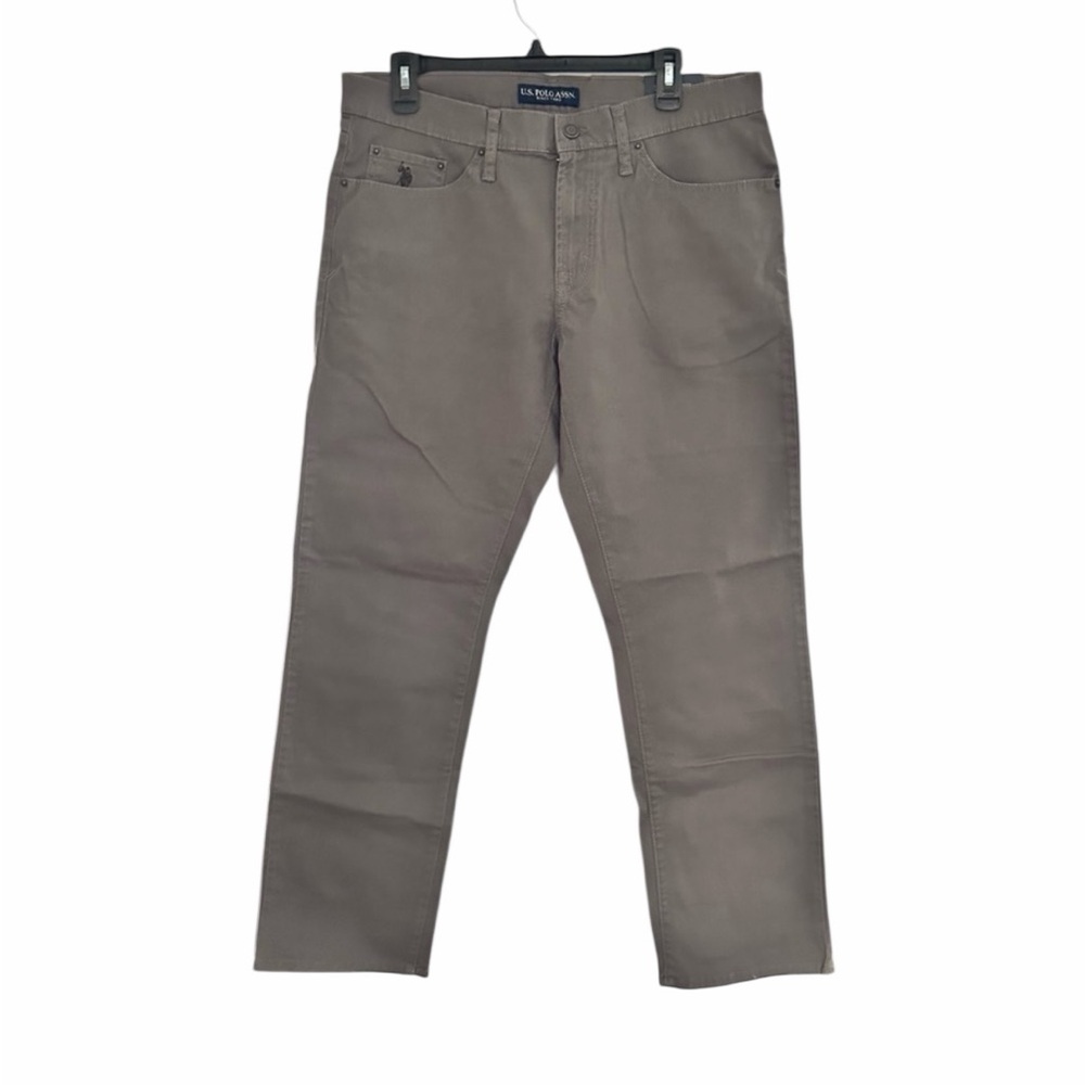 Us Polo Assoc Men’s Slim Straight Stretch Chino Pants -Size 34 x 30 - New W/Tags